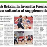 Giornale di Brescia del 12 Ottobre 2020