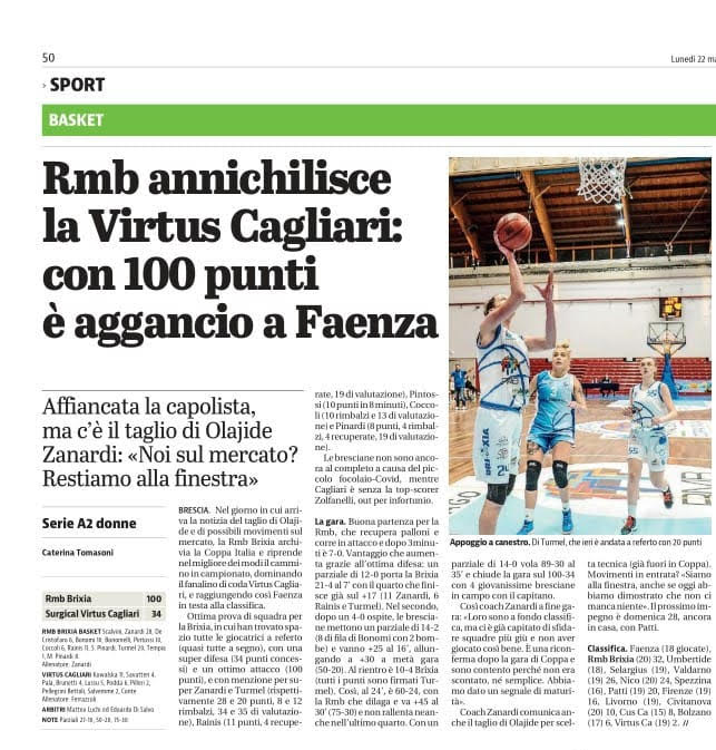 Da Giornale di Brescia del 22 marzo 2021