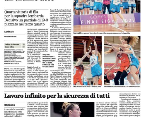 Giornale di Brescia del 15 Marzo 2021